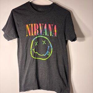 Nirvana Women's Gray Short Sleeve Tee